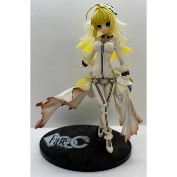 Fate Extra Saber Bride CCC Nero Claudius Figure + Stand 8.5" - Picture 1 of 2